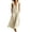 Khaki, variant on Kukoosong Women's Diagonal Button Striped Tank Maxi Dress, Sleeveless V Neck Loose A-Line Dress, Casual Summer Beach Long Sundress with Side Pockets