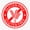 1pcs, variant on Red Gluten Free Circle Logo Er, Phone Decal Water Bottle Stickers Car Decals, Funny Birthday Gift