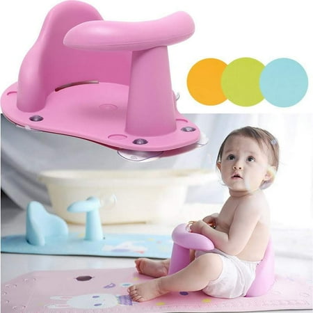 - Baby Bath Chair Tub Ring Seat Infant Child Toddler Kids Anti Slip Safety Security Chair Non-slip Baby Care Bath Accessory(blue)