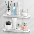 thumbnail image 6 of 2PCS Wall Floating Shelves Small Acrylic Multipurpose Display Stand Curved, 6 of 7