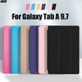 thumbnail image 2 of Tab A 9.7 SM P550 Tri-fold Tablet Case Stand PU Leather Cover for Samsung Galaxy Tab A 9.7'' SM-P550 P555 auto wake sleep Rose Gold For Tab A 9.7 P550, 2 of 6