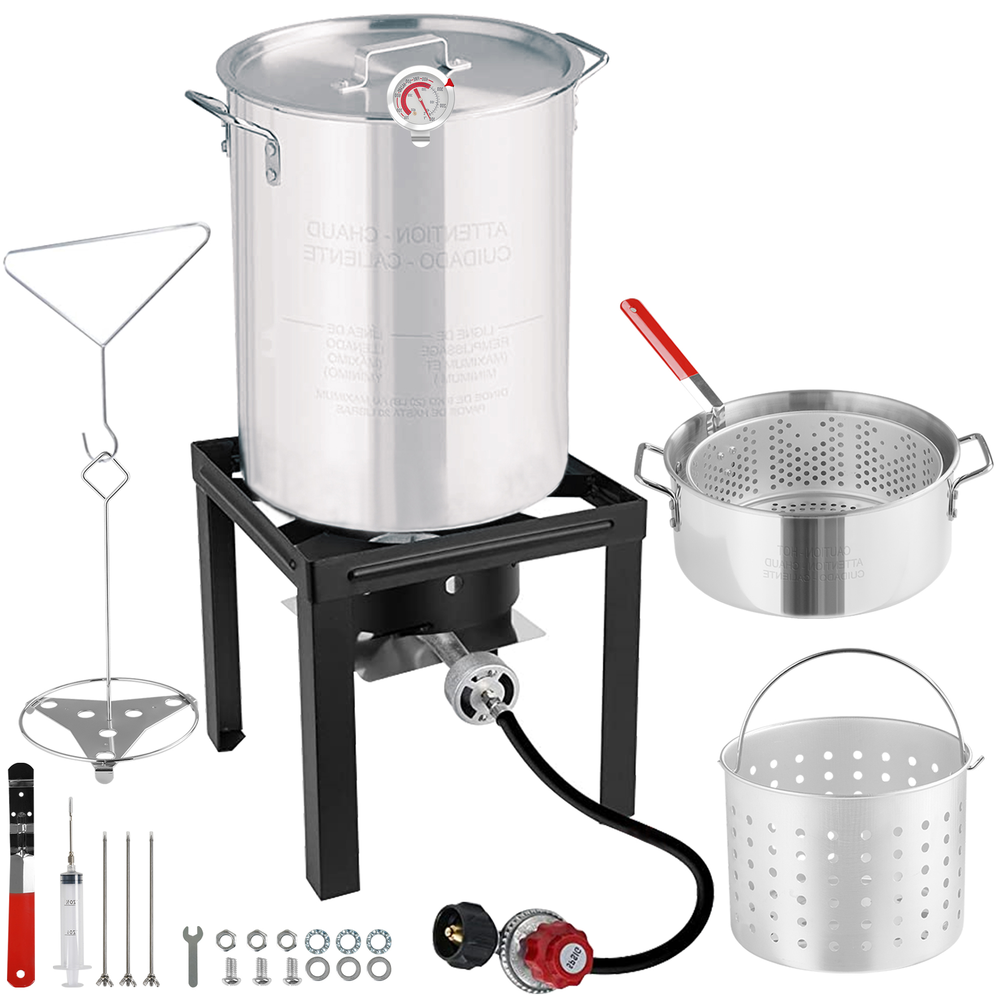 Bayou Classic Freestanding 4 Gallon Stainless Steel Bayou Deep Fryer