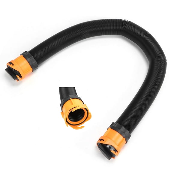 Sewer Hose, Translucent Elbow Sewage Pipe 15ft Long Storage With Swivel Adapter For Motorhomes Campers