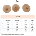 thumbnail image 5 of BIMEI Attachable Silicone Prosthetic Nipples Pre-Adhesive Reusable Washable Nipple Covers for Breast Forms ,Classic，Nude,1 pair,M, 5 of 5