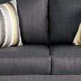 thumbnail image 2 of Benjara Fabric Upholstered Loveseat with Accent Pillows and Nailhead Trim, Gray, 2 of 5