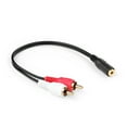 thumbnail image 2 of 3.5mm to RCA Stereo Audio Cable Adapter - 3.5mm Female to Stereo RCA Male Bi-Directional AUX Auxiliary Male Headphone Jack Plug Y Splitter to Left / Right 2RCA Male Connector Plug Wire Cord, 2 of 3