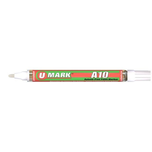 U-Mark UMARK10105 2 mm A10 Paint Marker, White - 12 per Box