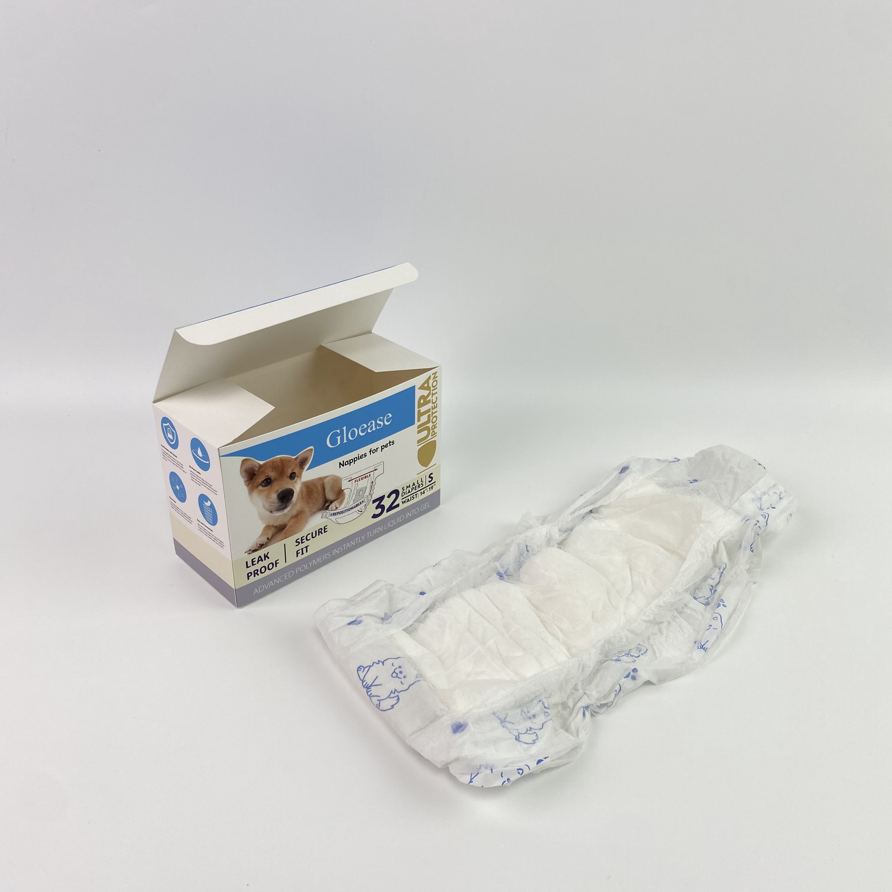 Gloease Nappies for pets,Dog Diaper Liners Super Soft and Absorbent Dog Diaper Booster Pads for Male Dog Belly Bands or Female Dog Diapers