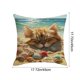 thumbnail image 3 of Funda de almohada de lino para sofá y cama | Funda de cojín decorativa con cremallera invisible | Funda de almohada cuadrada lavable para sala de estar, dormitorio o exteriores, 3 of 6
