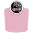 thumbnail image 2 of 2-in-1 Analog & Digital Weighing Scale for Body Weight up to 400lbs - Thick Tempered Glass - Extra Large Display - Easy to Read Digital Bathroom Scale - New - Pink, 2 of 5