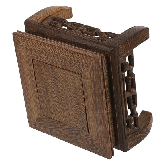 Worgeous Wooden Vase Stand Wood Riser Flower Pot Holder Wood Plant Holder Display Base Flower Vase Wooden Stool Display Stand for Home