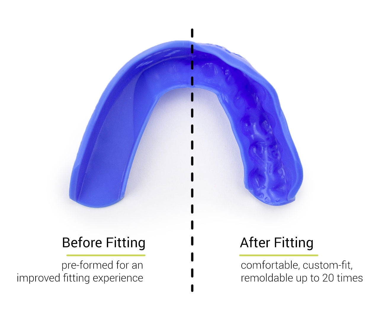 SISU Adult 2.0mm Thin Tether Mouthguard - Snow White