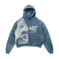 thumbnail image 5 of Sudadera con capucha negra gótica retro Y2k para mujer 2023, sudadera informal con estampado de letras y calaveras, sudadera de gran tamaño, ropa de calle para hombre, 5 of 5