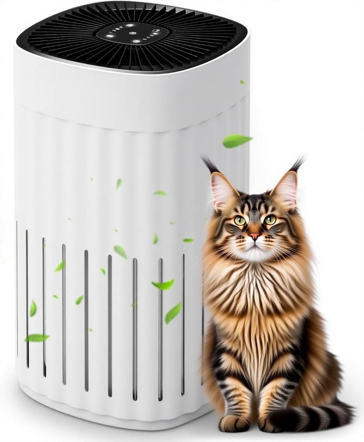 Nepsam 3-in-1 HEPA Air Purifier - 99.97% Particle Removal, 3-Speed, 8H Timer for Home & Office