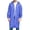A-Blue, variant on Wyobmus Men's Raincoat Solid Color Hooded Button Down Waterproof Jacket Long Sleeve Raincoat A-Blue