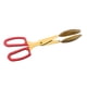 thumbnail image 3 of Pinzas para buffet BLESIY pinzas de cocina para servir y cocinar pasteles rojo y dorado, 3 of 8