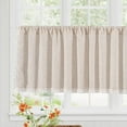 thumbnail image 2 of Juego de cortinas de lino y algodón para ventana, mezcla de lino de alta calidad para un toque lujoso, cortina con textura de lino perfecta para cocina, sala de estar, dormitorio, 1 pieza (ancho 150, 2 of 5