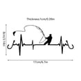 thumbnail image 3 of Fishing Heartbeat Print Vinyls Decal Sticker for Customizing Scooter Oil Tanks Front Fairing and Car Window, 3 of 8