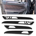 thumbnail image 3 of Inner Door Panel Cover Door Panel Trim Door Panel Cover Car Door Panel Decor 4pcs Set Carbon Fibebr Style Interior Door Panel Trim With Memory Holes Fits For  GLE GLS ML GL GLS320, 3 of 8