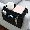 thumbnail image 2 of Sofa Armrest Organizer, Couch TV Remote Storage Organizer with Pockets for Recliner Armchair, Snacks Glasses Smartphone Magazines Pouch, Multi-Pocket Caddy, 2 of 7