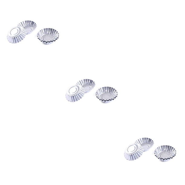 Advancent Pack of 50 Aluminum Foil Egg Fondant Molds Baking Cake Birthday Mold Pastry Mould Single-use Pudding for Kitchen Party Type1 NO1 Advancent CBP103198