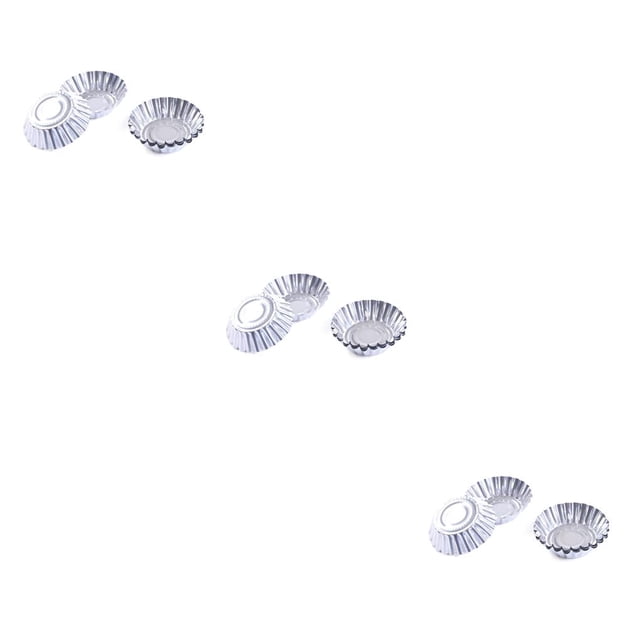 Advancent Pack of 50 Aluminum Foil Egg Fondant Molds Baking Cake Birthday Mold Pastry Mould Single-use Pudding for Kitchen Party Type1 NO1 Advancent CBP103198