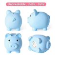 thumbnail image 2 of Large Piggy Bank, Unbreakable Plastic Money Bank, Coin Bank for Girls and Boys, Practical Gifts for Birthday(Blue), 2 of 5