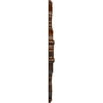 thumbnail image 4 of 67 1/4"W x 43 3/8"H x 4"ID x 2"P Melchor Diamond Ceiling Medallion (Fits Canopies up to 4"), Hand-Painted Burnished Mahogany Crackle, 4 of 5