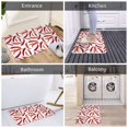 thumbnail image 3 of Chili Pepper Print red Front Door Mat, Indoor Mats for Bedroom Bathroom Kitchen, Floor Mat Non-Slip, Soft Carpet Floor Cover Machine Washable Entryway Mat - 20x31.5in, 3 of 5