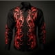 thumbnail image 1 of nueva moda popular tiras de cuadros camisa de traje de solapa con botones para hombres tops de oficina para hombres de talla grande 6XL, 1 of 6