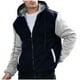 thumbnail image 2 of Ceisia Men's Color-Block Fleece-Lined Zip-Up Hooded Jacket for Casual & Winter Wear Navy XL Gifts, 2 of 7