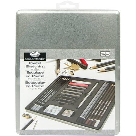 Driving Set - essentials(TM) Medium Life Drawing Art Set W/Tin