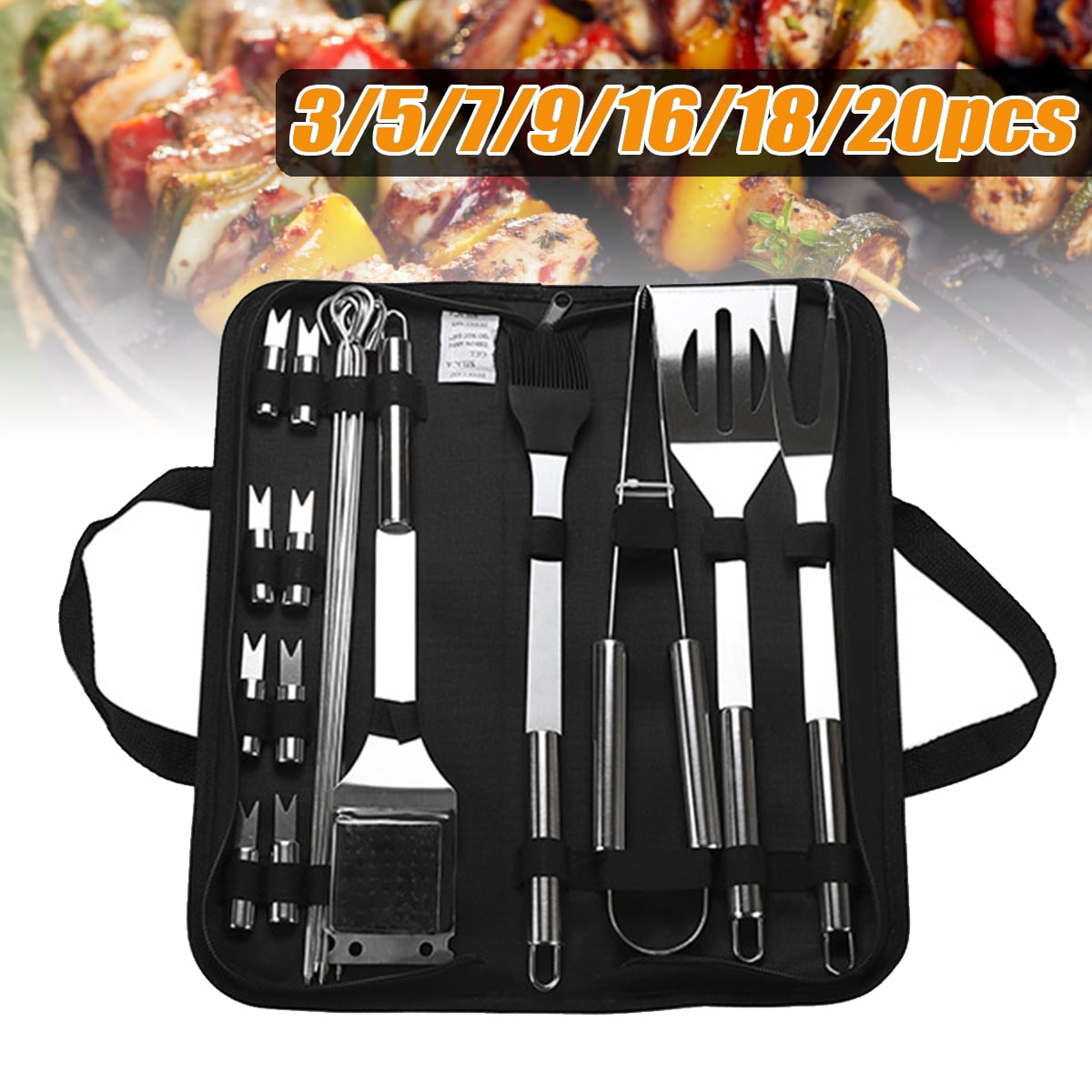 Stainless Steel BBQ Tools Set Barbecue Grilling Utensil Accessories