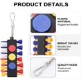 thumbnail image 2 of 2 Sets Golf Tee Holder Plastic Golf Tee Caddy Keeper with Keychain for Golf, 2 of 8