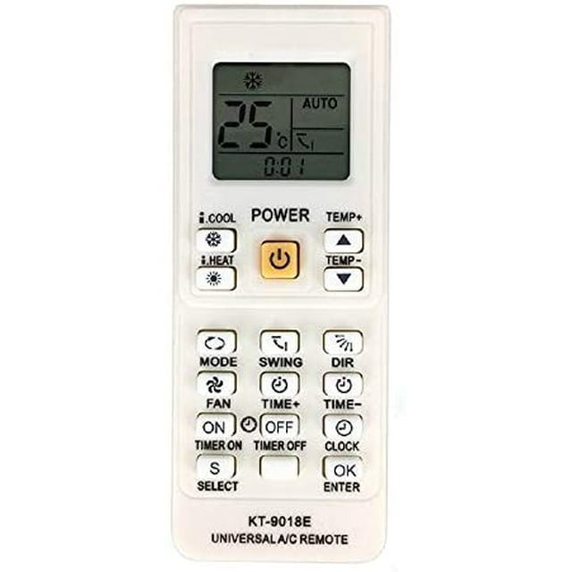 Bestol 4000 in 1 Universal Air Conditioner Remote Control KT-9018E LCD AC Fernbedienung