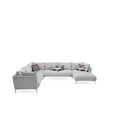 thumbnail image 3 of Enza Home Mayfair 2-Seater Polyester Fabric Sofa Module in Off White, 3 of 10
