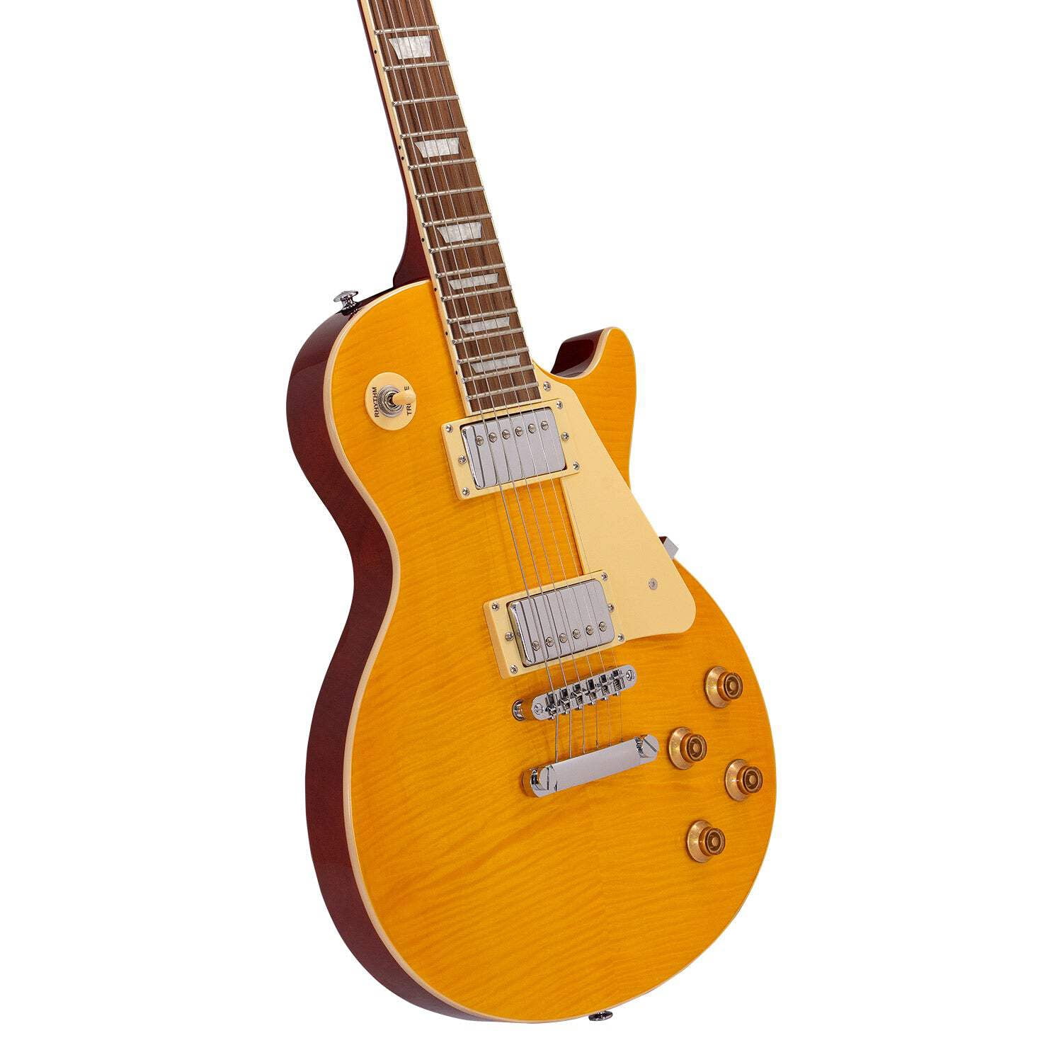 Babilon Cosmos Series Electric Guitar in Amber With Case