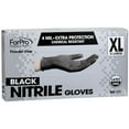 thumbnail image 6 of ForPro Disposable Nitrile Gloves, Chemical Resistant, Powder-Free, Latex-Free, Non-Sterile, Food Safe, 4 Mil, Black, X-Large, 100-Count, 6 of 7