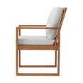 thumbnail image 5 of Weston Eucalyptus Wood Outdoor Dining Chairs with Gray Cushions/Set of 2, 5 of 7
