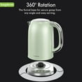 thumbnail image 5 of LONGDEEM Electric Kettle, 1500W, 5 Preset Settings, Keep Warm, Cordless, Auto Shut-off, Green, New, 5 of 7
