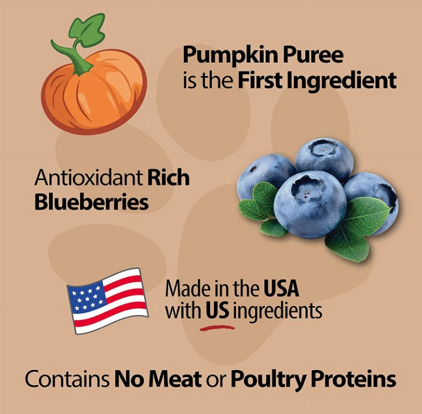 4 Pack Emerald Pet Pumpkin Harvest Oven Baked Dog Treats with Blueberry [USA Dog Treats, Bulk Dog Supplies, Emerald Pet] 24 oz (4 x 6 oz)