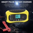 thumbnail image 2 of Car Battery Charger 12V / 6A Automatic Smart Battery Charger Maintainer with LCD Display Pulse Repair Charger compatible Car Motorcycle SUV Electric Vehicle _Perfect Gift, 2 of 4