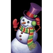 WOWindow Posters Snappy the Snowman Christmas Window Decoration 34.5"x60" Backlit Poster