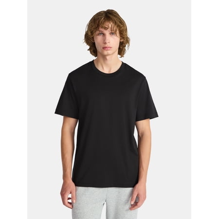 Time and Tru Women’s Cotton V-Neck Tee with Short Sleeves, Sizes XS-4X