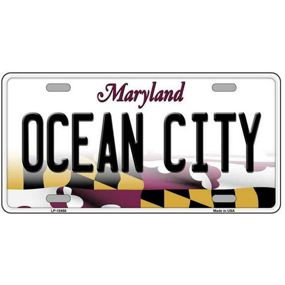 Ocean City Maryland Novelty License Plate Tag LP-10466