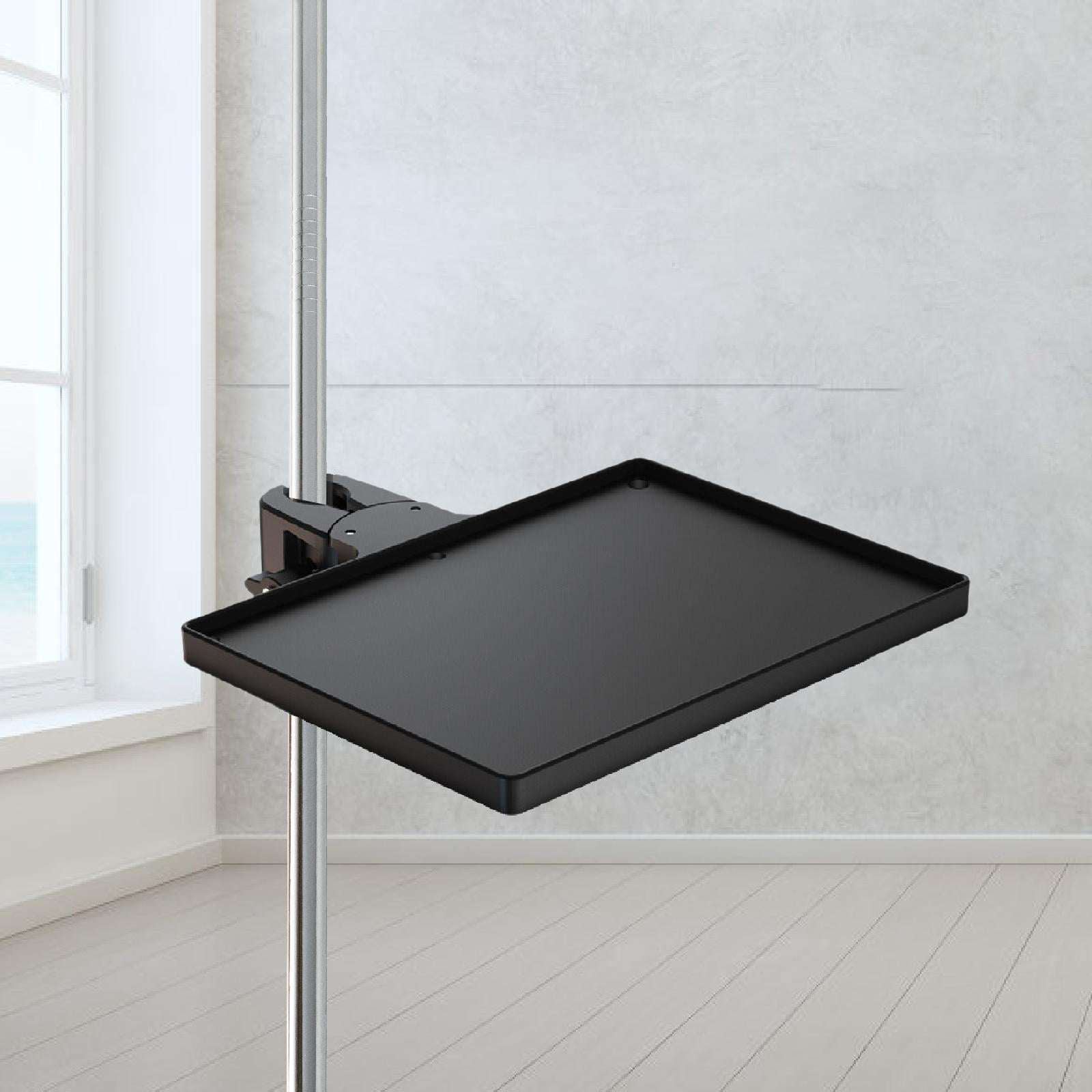 1 Universal Microphone Stand Tray Height Adjustable Plastic Shelf for Live Broadcast and Performance