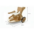 thumbnail image 2 of Toytexx Wooden Push Ride-On Cart for Kids – Durable Pedal-Free Ride-On Toy with Steering Handles, 2 of 5