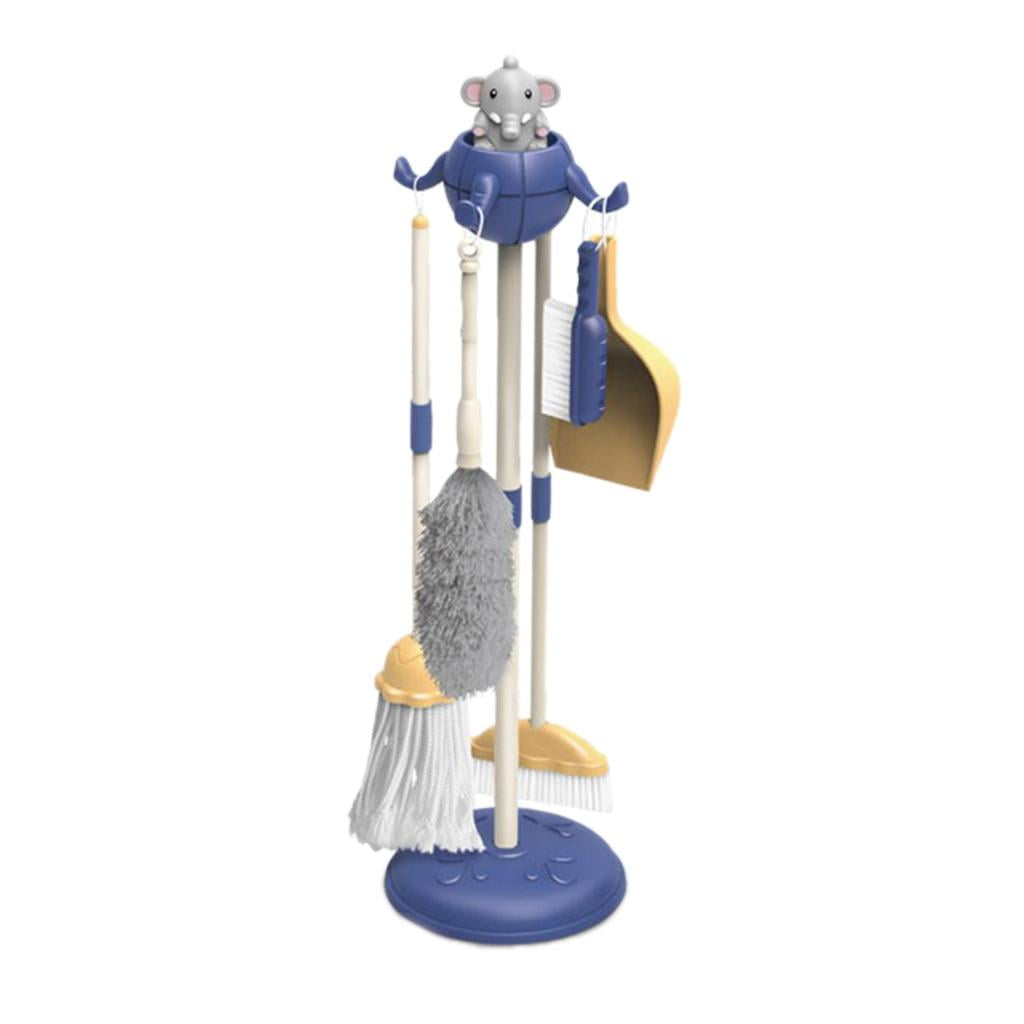 Chariot De Nettoyage Pour Enfant – Kit De Jeu De Simulation Avec Balai, Vadrouille, Pulvérisateur – Dès 3 Ans – ABS