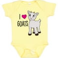thumbnail image 3 of Inktastic I Love Goats Cute Goat Boys or Girls Baby Bodysuit, 3 of 5