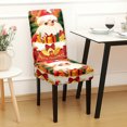 thumbnail image 4 of Bpyeka Christmas Chair Cover 1 Piece Christmas Dining Table Chair Protector Elastic Chair Cover Washable Suitable for Restaurant Hotel Party Wedding,Holiday Products,Fall Decor, 4 of 6
